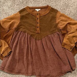 Oli & Hali Tan Ribbed Cardigan